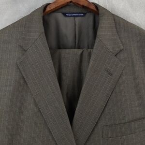 Bespoke Coppley Mens 2 Piece Suit Size 46L Blazer Sport Coat Wool Jacket Pants